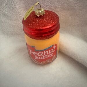 Peanut Butter Scented Body Cream - Orange Jar with Red Lid